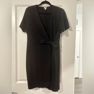 J. Crew Elegant Black Midi Dress